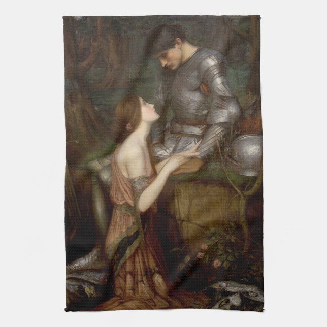 Lamia och soldaten av John William Waterhouse Kökshandduk (Vertikal)