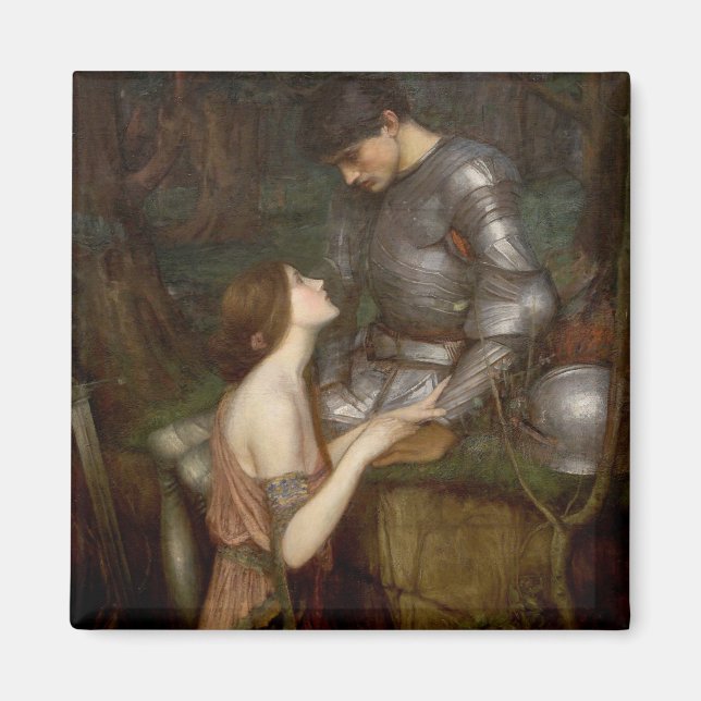 Lamia och soldaten (av John William Waterhouse) Magnet (Framsidan)