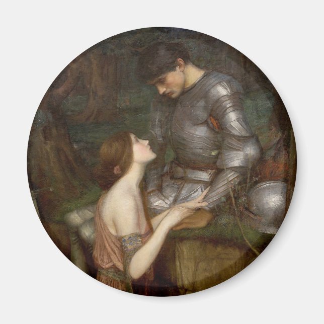 Lamia och soldaten av John William Waterhouse Magnet (Framsidan)