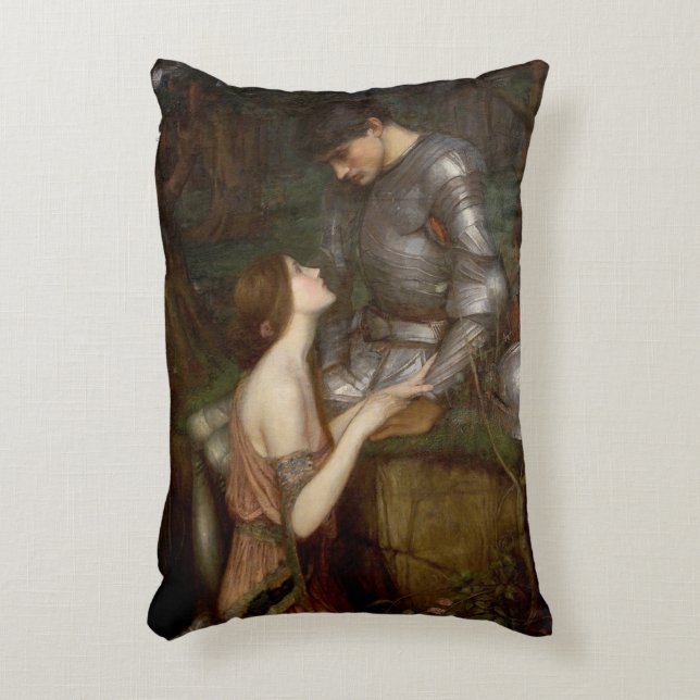 Lamia och soldaten av John William Waterhouse Prydnadskudde (Framsidan(Vertikal))