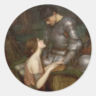 Lamia och soldaten av John William Waterhouse Runt Klistermärke