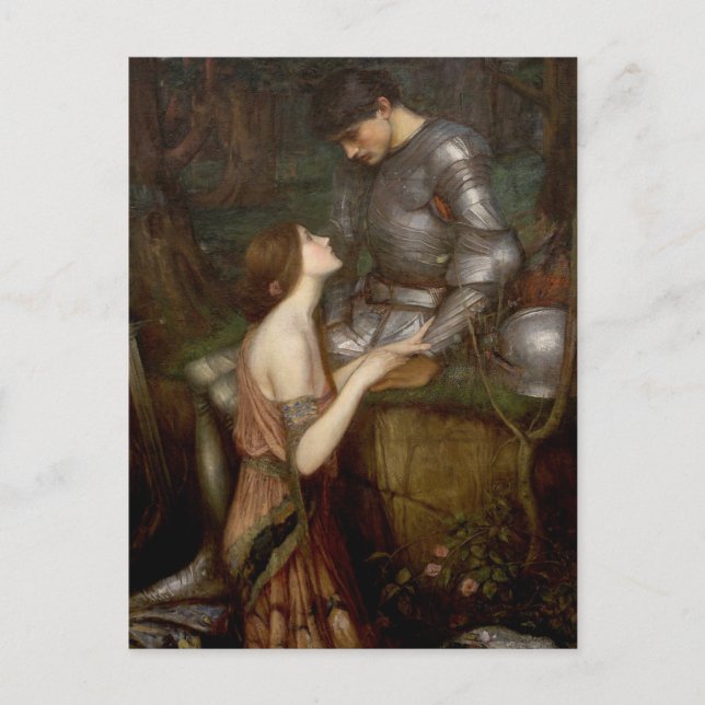 Lamia och soldaten av John William Waterhouse Vykort (Framsida)
