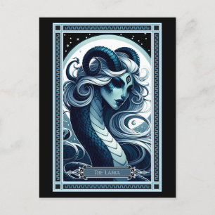 Lamia Tarot Card Vykort