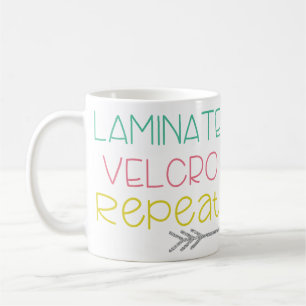Laminat. Velcro. Repetition. Mugg