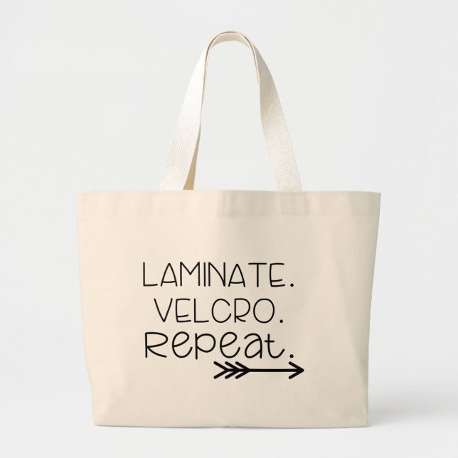 Laminat. Velcro. Repetition. Toto Jumbo Tygkasse (Framsidan)