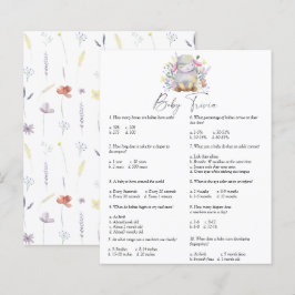 Lamm - Baby Trivia | Baby Shower Lek