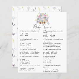 Lamm - Baby Trivia | Baby Shower-spel