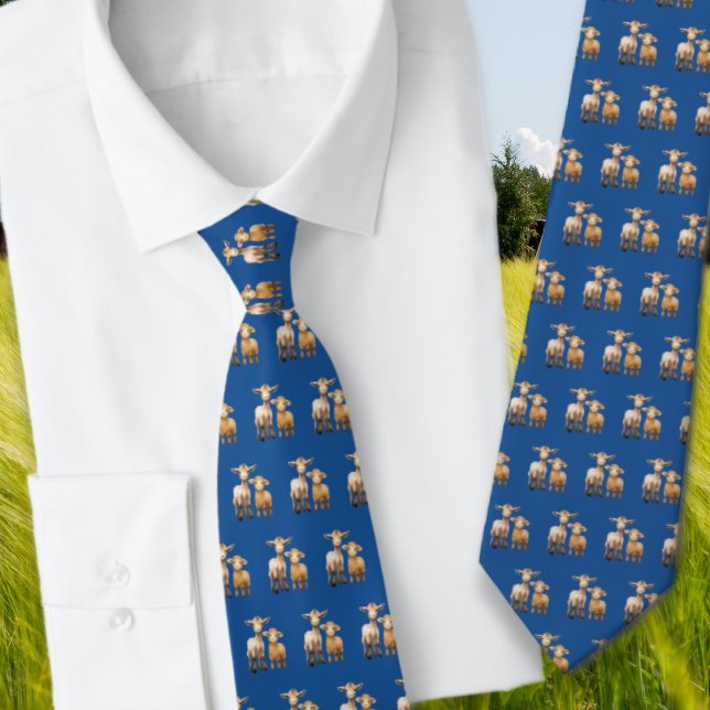 Lamm Getmönster Bondgårdsdjur Bandana Slips (Skapare uppladdad)