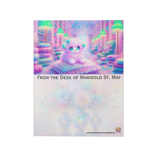 Lamm i biblioteket anteckningsblock (Roterad)