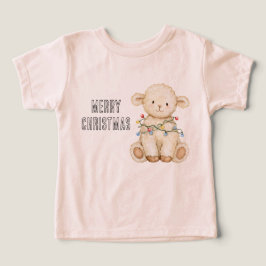 Lamm julgran lampor t shirt
