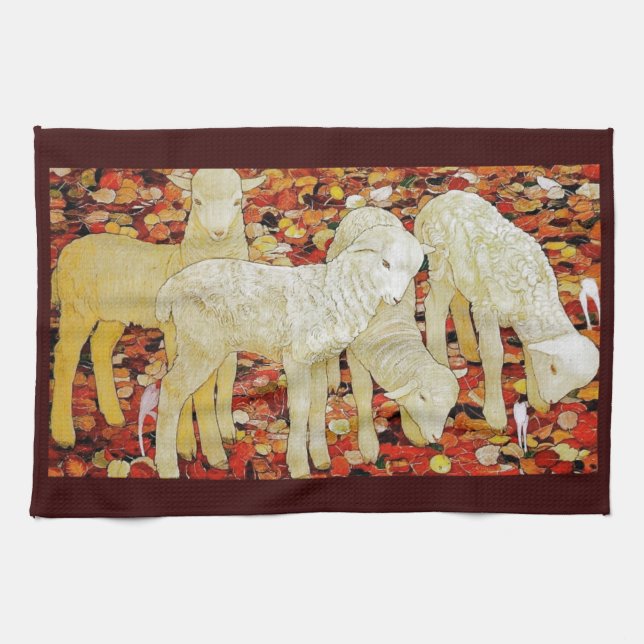 Lamm Kökshandduk (Horisontell)