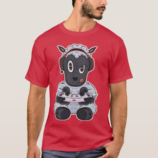 Lamm med spelkontroll I Roligt spelande I Spelare T Shirt
