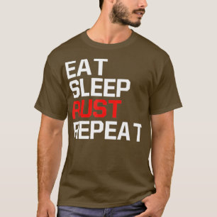 Lammande spel, ETAT SLEEP RUST REPEAT Game T Shirt