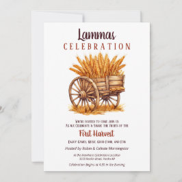 Lammas Fall Equinox tar vete Retro Inbjudningar