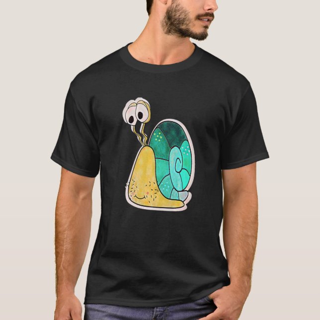 Lamme Pappa Snigel T Shirt (Framsida)