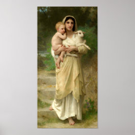 Lammen av William Bouguereau Poster