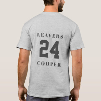 Lämna 24 bakifrån med Personlig Namn T Shirt