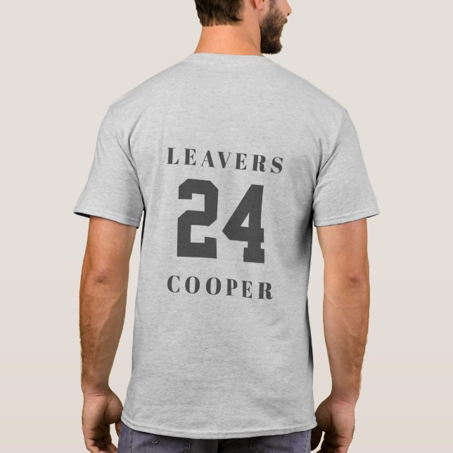 Lämna 24 bakifrån med Personlig Namn T Shirt (Baksida)