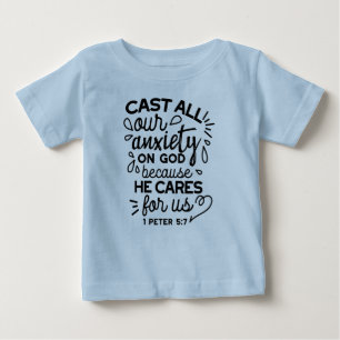 Lämna All Din Oro – 1 Petrus 5:7 Bibelvers T Shirt