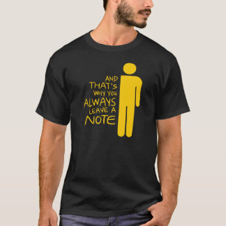 Lämna alltid en lapp pojke t shirt
