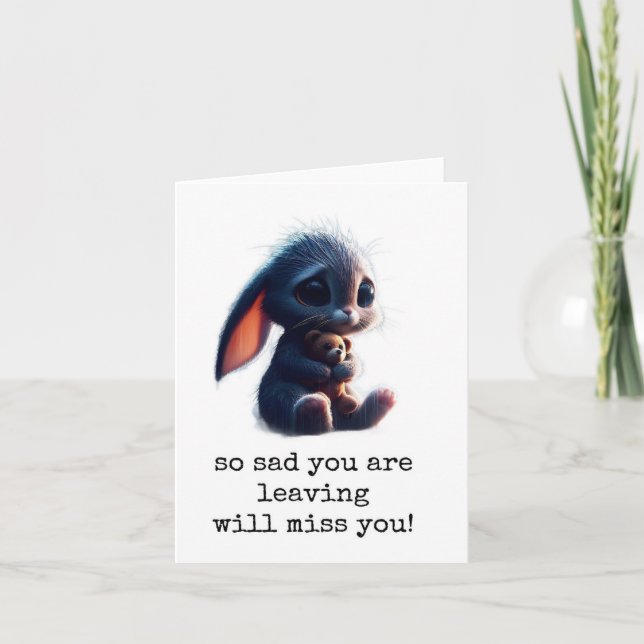 Lämna, avsluta, Lycka till, kort (Framsida)