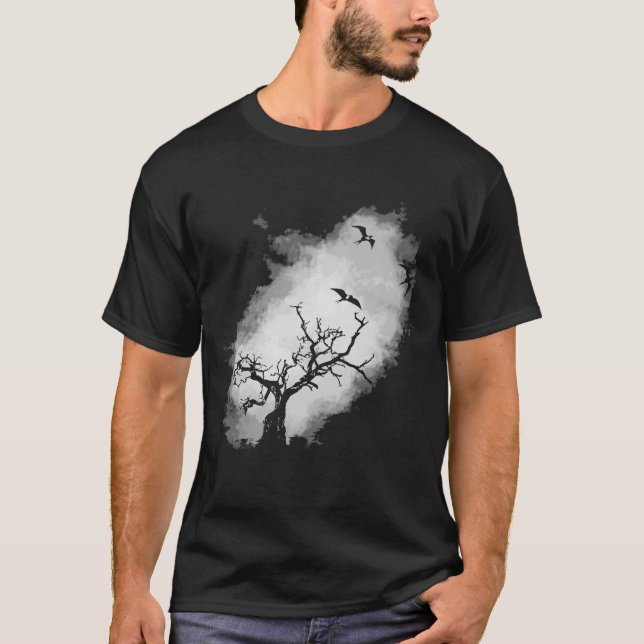 Lämna bygga bo (mörk) tee shirt (Framsida)