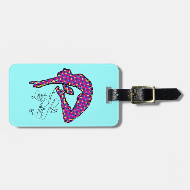 Lämna det på golvgymnastiken bagagebricka (Horisontell Framsida)