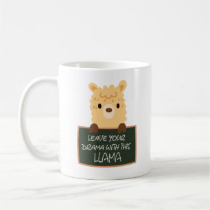 Lämna din Drama med den här Llama-nyfiken Kaffemugg