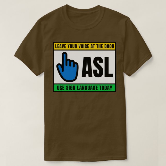 Lämna din röst på Användans teckenspråk T Shirt (Design framsida)