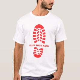 Lämna Ditt Avtryck -Vintage Vandring FotavtryckÄve T Shirt
