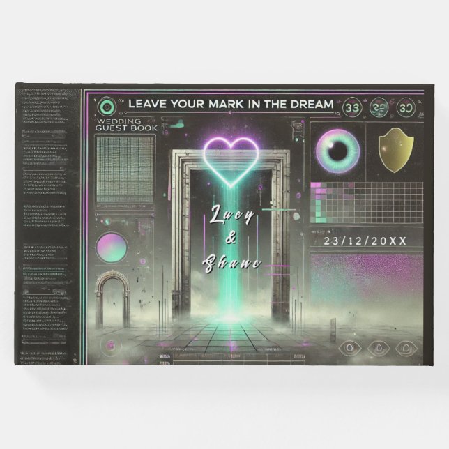 📖 "Lämna ditt märke i Dream" Weirdcore Gästböcker (Framsida)
