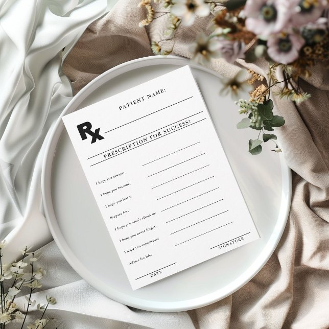 Lämna ditt recept för framgång rådkort inbjudningar (Skapare uppladdad)