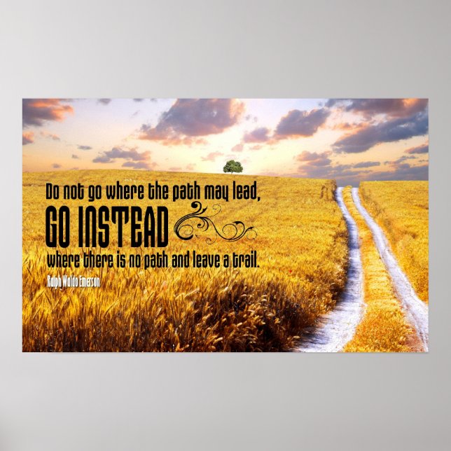 Lämna en Poster av spårmotiv (Framsidan)