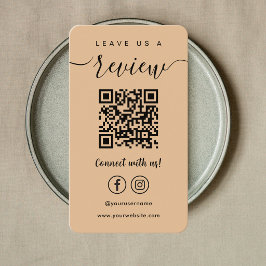 Lämna En Recension Facebook Instagram Qr Code Logo Visitkort