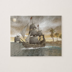 Lämna för piratfrakt - 3D render.j Pussel