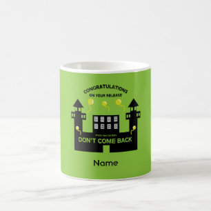 Lämna frigivningsgåva från fängelset kaffemugg