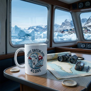 Lämna Grönland ifred Kaffemugg