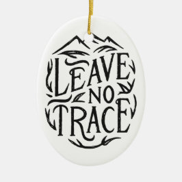 Lämna inga spår av miljövänliga bergsberg julgransprydnad keramik