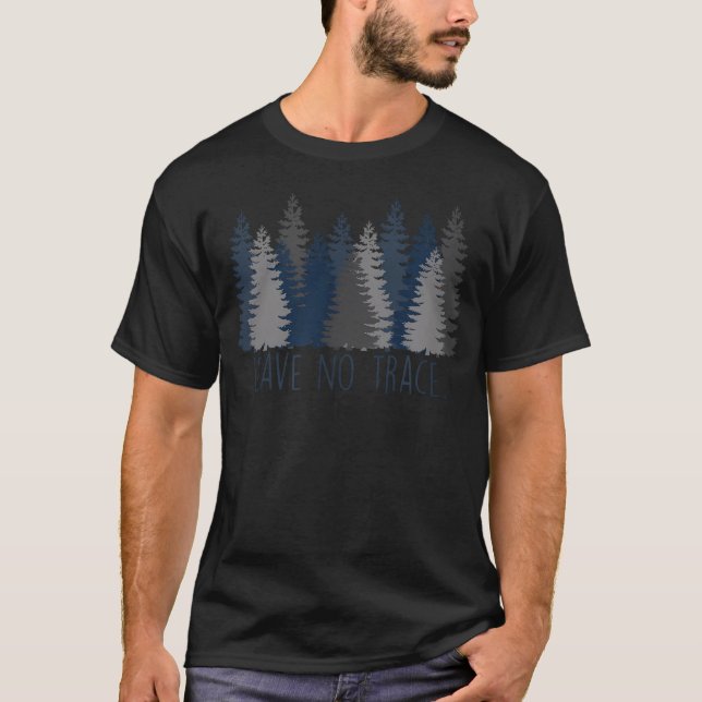 Lämna Inga Spår Utomhusaktiviteter T Shirt (Framsida)