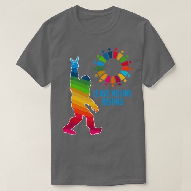 Lämna ingen bakom FN:s millennieutvecklingsmål om  T Shirt (Design framsida)