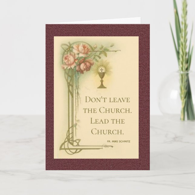 Lämna inte kyrkan. Leda kyrkan. Fr Mike Kort (Framsida)