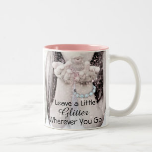 Lämna lite Glitter varhelst du går Två-Tonad Mugg
