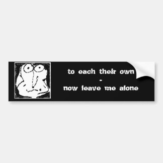 lämna mig den ensamma bildekalet bildekal