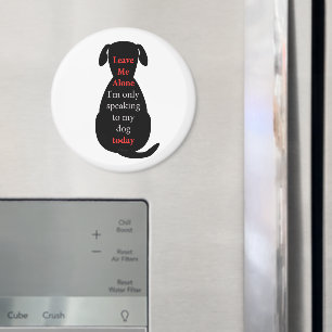 Lämna mig Ensam att jag bara pratar med min hund i Magnet