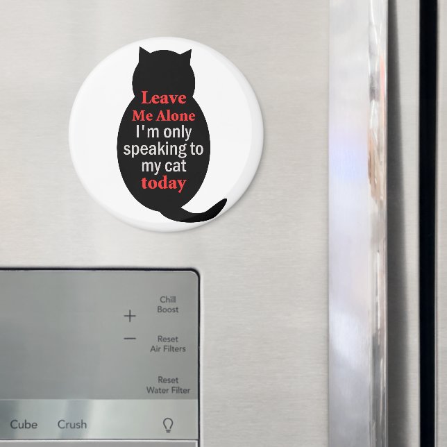 Lämna mig Ensam att jag bara pratar med min katt i Magnet (In Situ (Fridge))