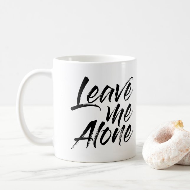 Lämna mig Ensam Funny Offert Kaffemugg (Med munk)
