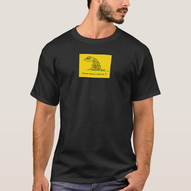 lämna mig ensam Gadsden flagga parody meme Snek T Shirt (Framsida)