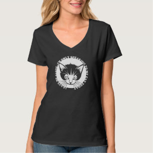 Lämna mig ensamen mig förmiddagen som endast i d t-shirt