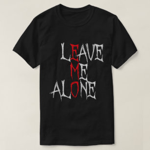 Lämna Mig I Fred Emo Goth T-Shirt