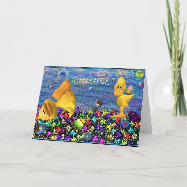 Lämna min äggensam 1 helgkort (Framsida)